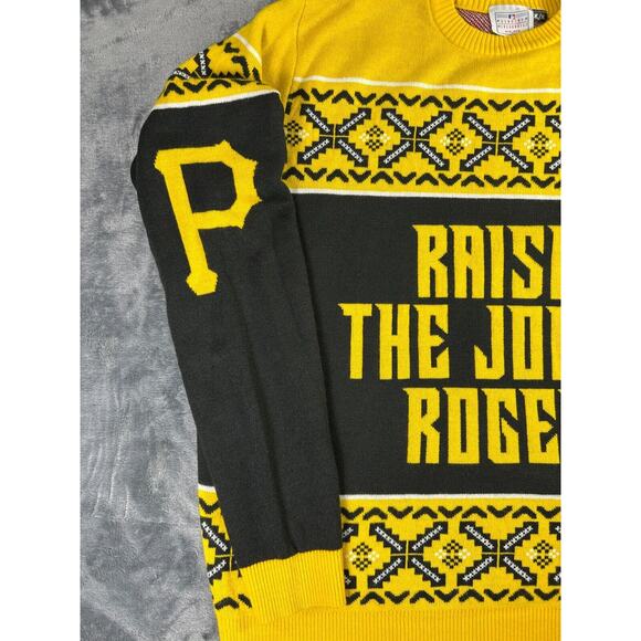 Pittsburgh Pirates Raise The Jolly Roger Ugly Christmas Sweater XL MLB‎ Klew - Picture 7 of 14